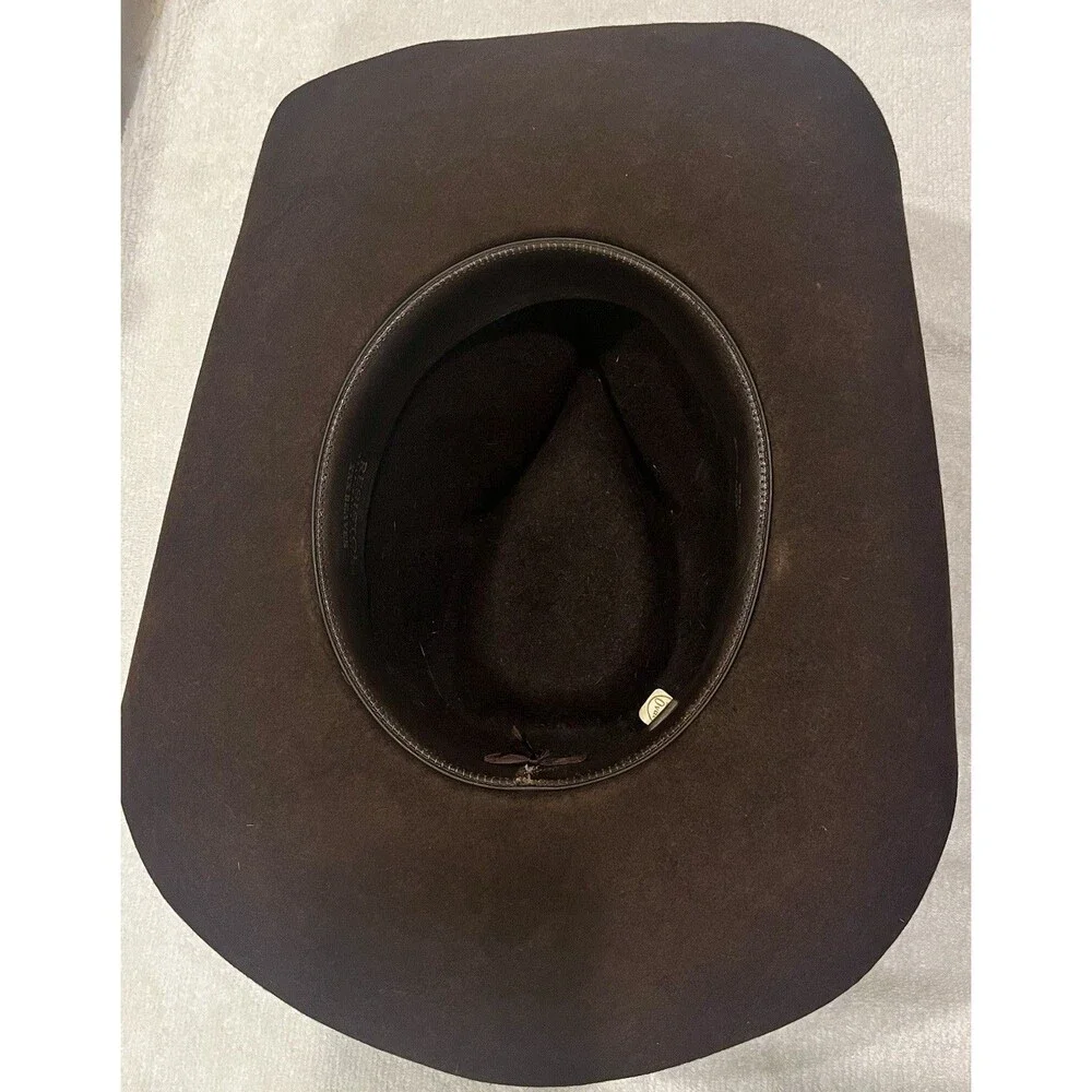 Vintage Resistol XXX Beaver Cowboy Hat Brown Western Self Conforming Long Oval